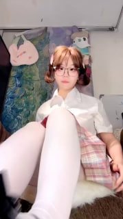 TLWW25396【柒柒大大】第一视角-小皮鞋白丝调的封面